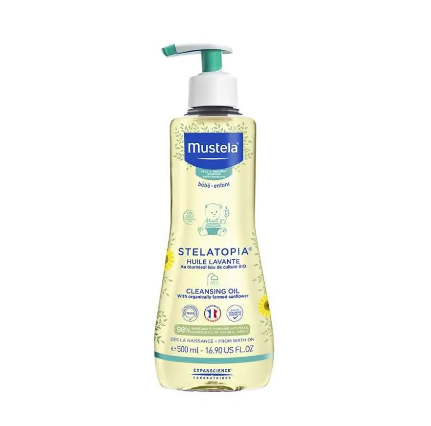 Mustela Stelatopia Olio Bagno Pelle A Tendenza Atopica, 500Ml - Immagine 20
