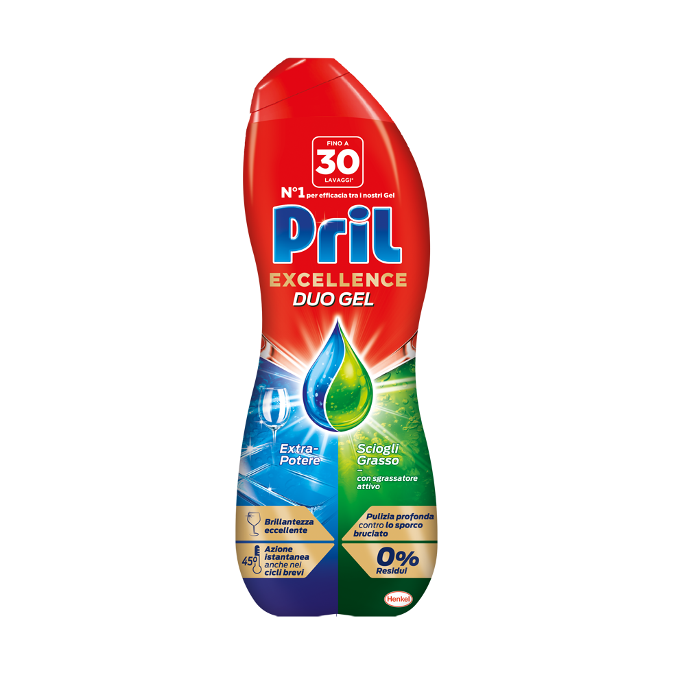 Pril Excellence Duo Gel Sciogli Grasso 30 Lavaggi - --image