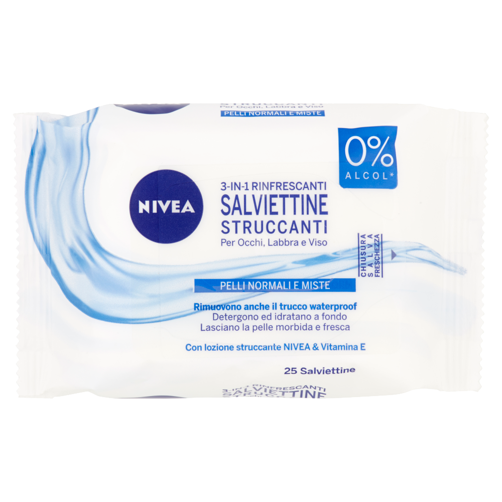 Nivea Salviettine Struccanti Rinfrescanti 25 pezzi - -