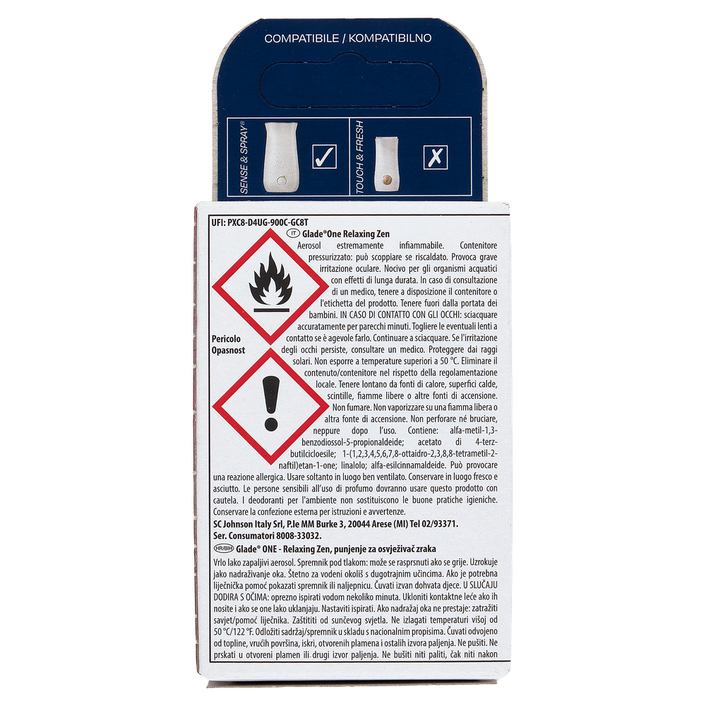 Glade ONE Ricarica Profumatore per Ambienti Relaxing Zen 10ml, , large
