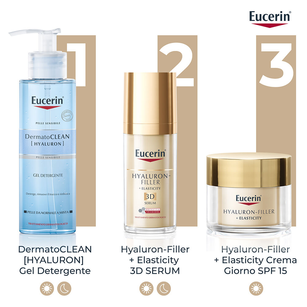 Eucerin Hyaluron-Filler + Elasticity Crema giorno Spf 15 50 ml, , large