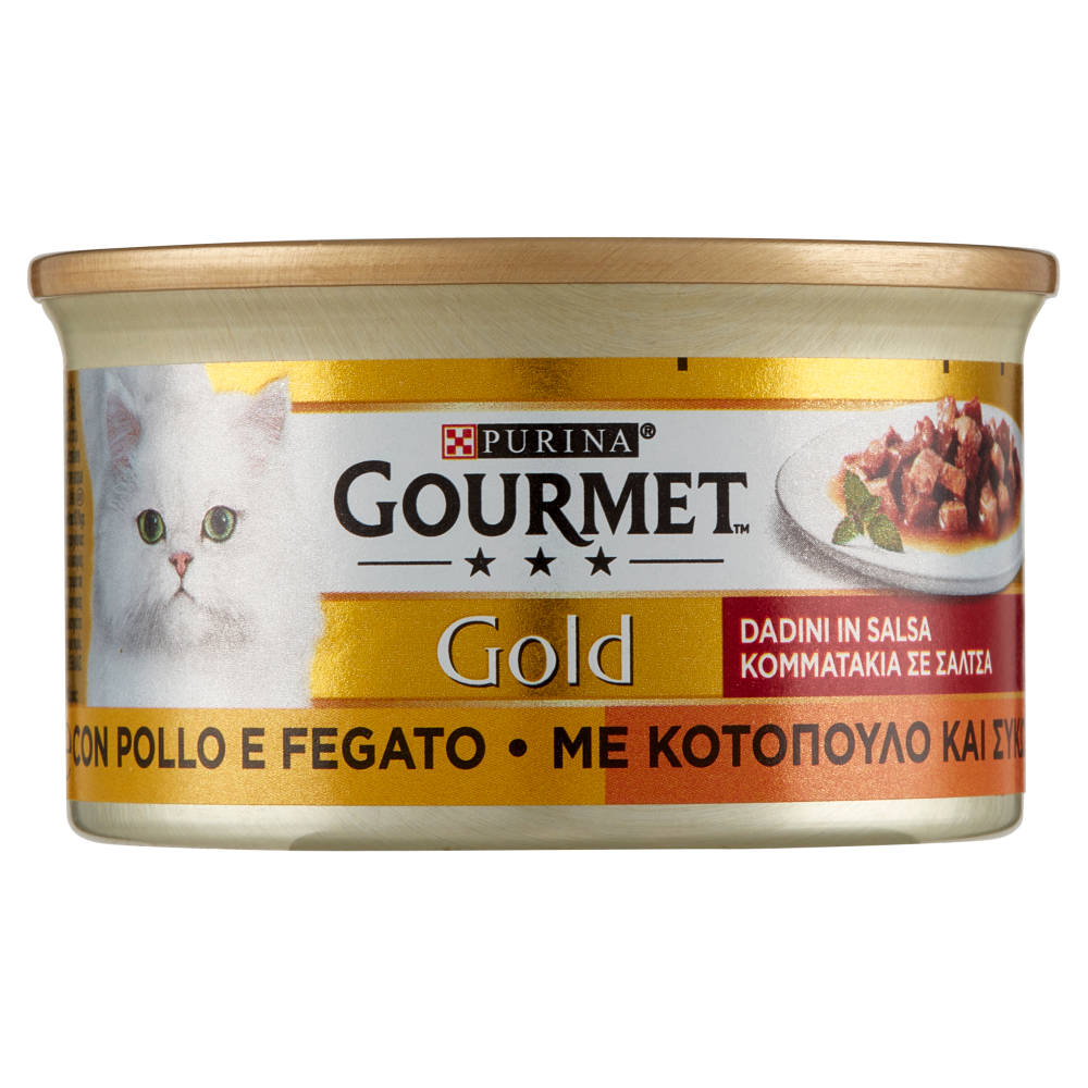 Gourmet Gold Dadini in Salsa con Pollo e Fegato 85 g - -