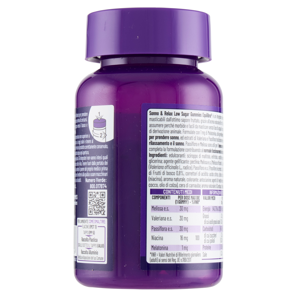 Equilibra Sonno Relax Gummies 30 Pezzi, , large