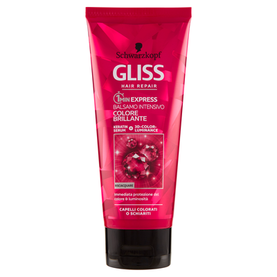 Gliss Hair Repair 1 Min Express Balsamo Intensivo Colore Brillante 200 ml