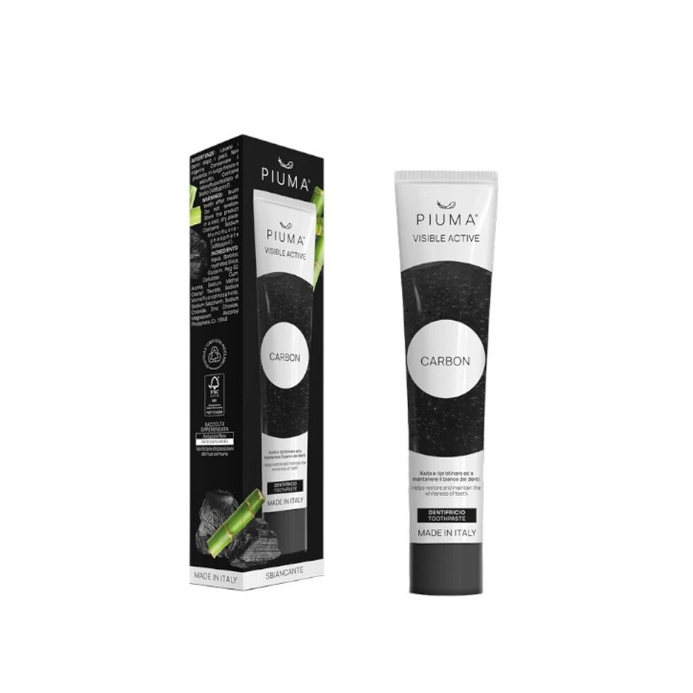 Piuma Dentifricio al Carbone 75ml - -