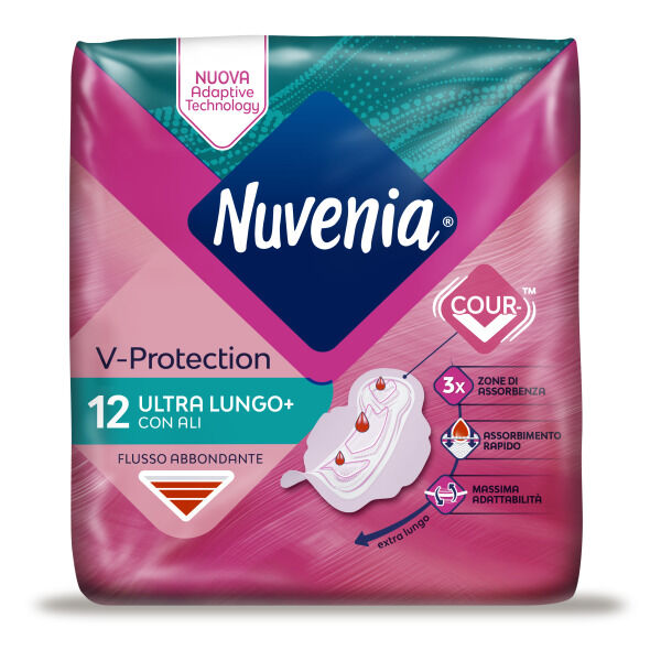 Nuvenia Ultra Super Lungo con Ali 12 Assorbenti - -