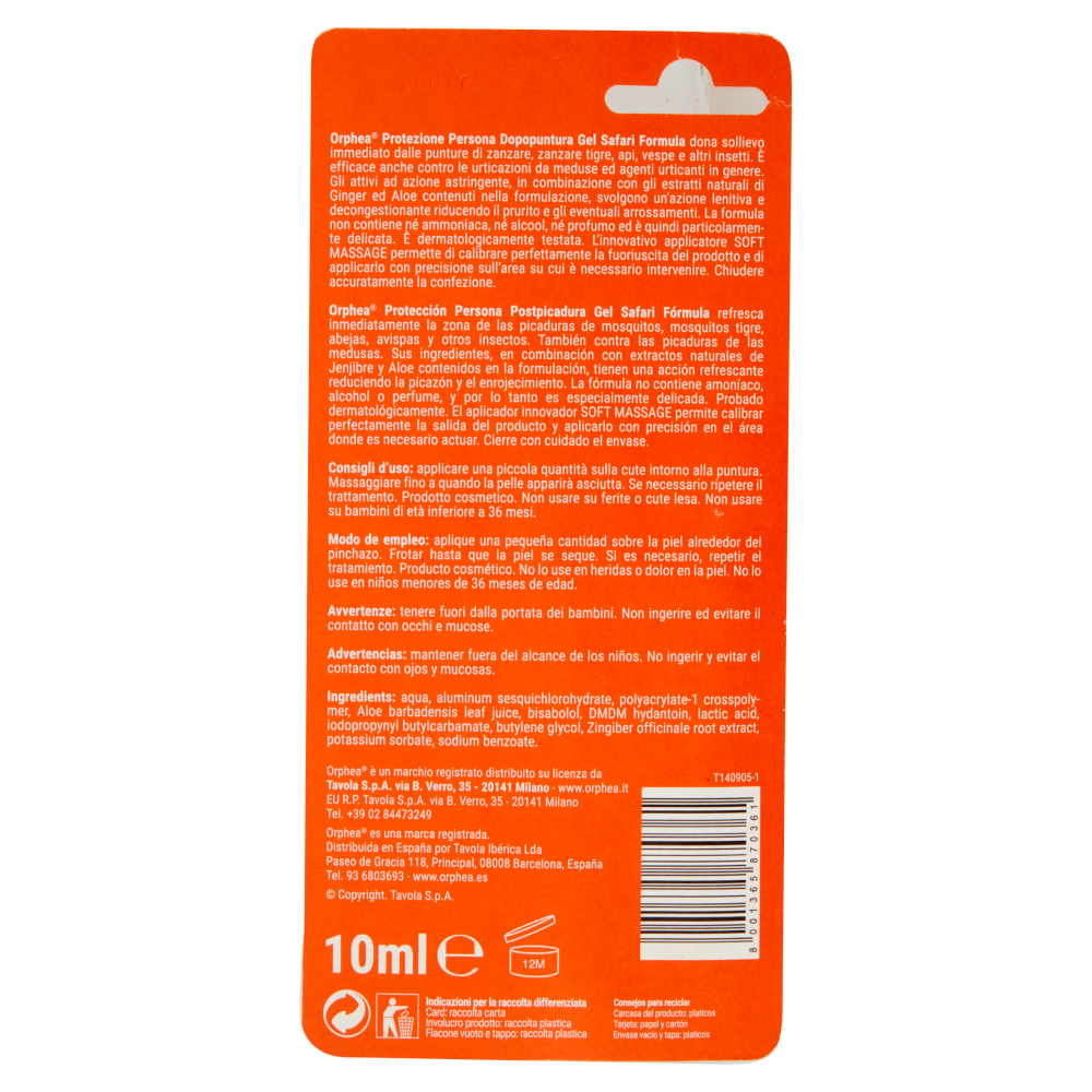 Orphea Dopopuntura Gel Safari formula 10 ml, , large