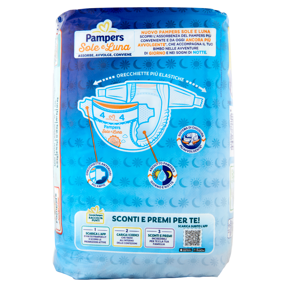 Pampers Pannolini Sole e Luna Junior 15 Pezzi, , large