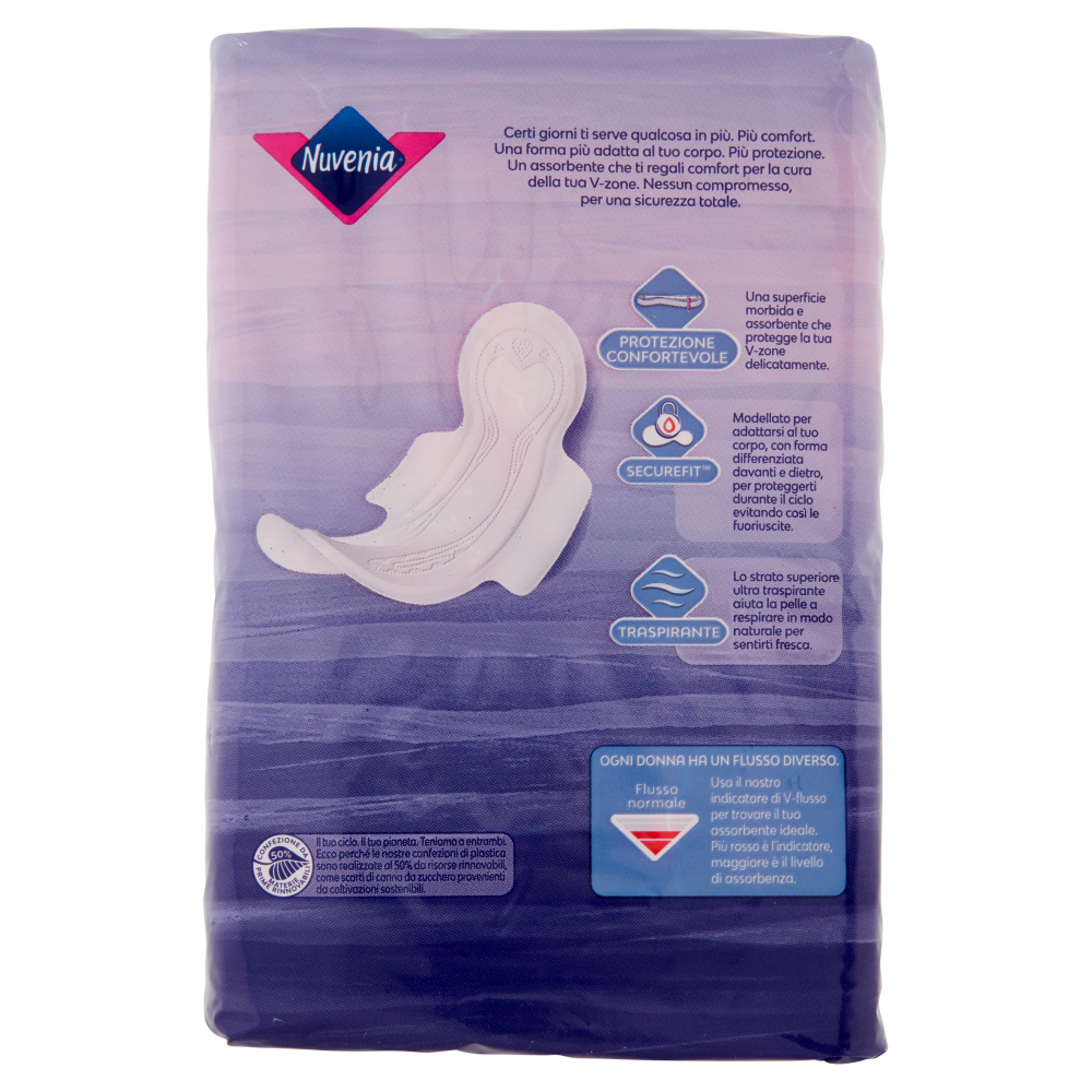 Nuvenia Sottile con Ali 16 Assorbenti, , large