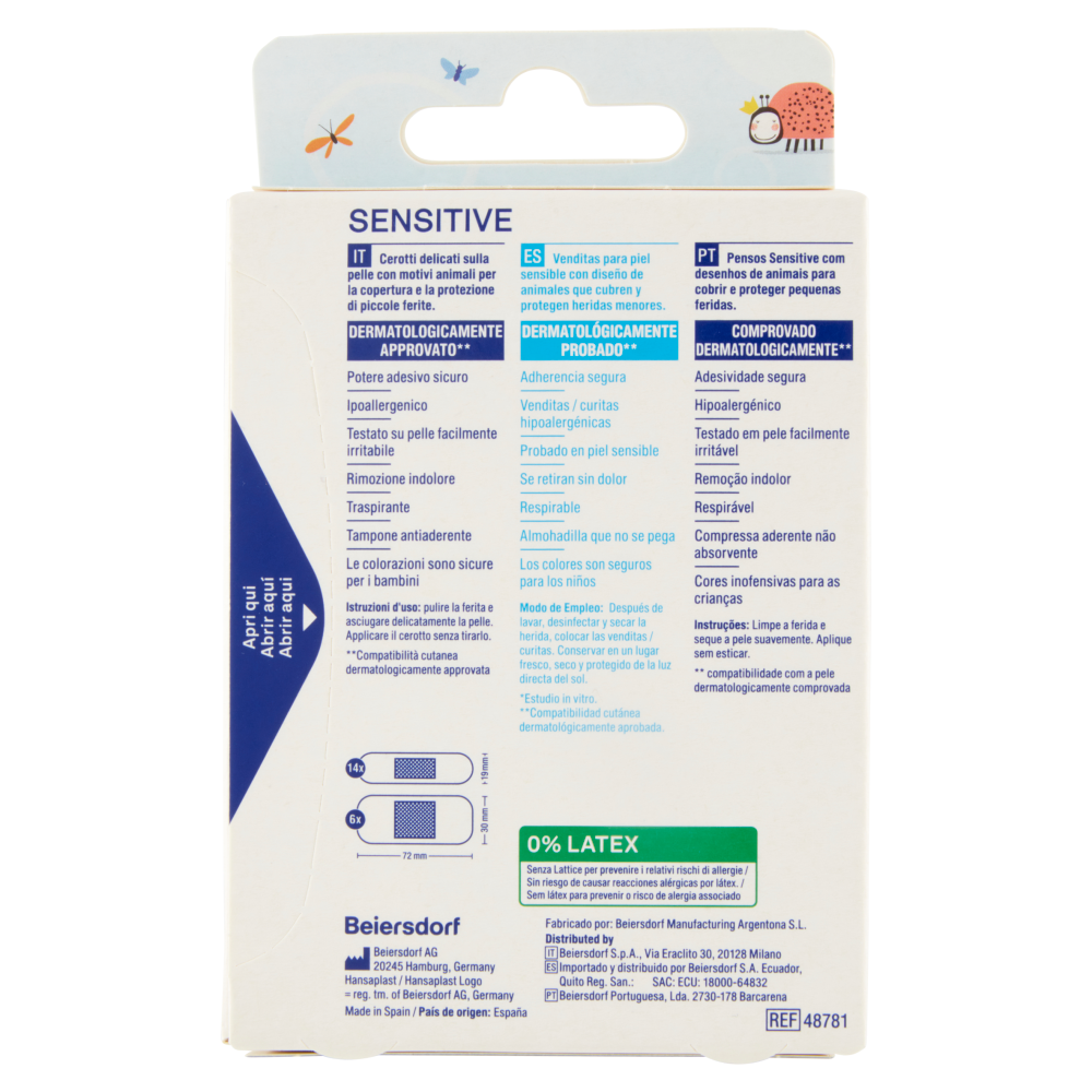 Hansaplast Cerotti Sensitive Kids Animali 20 pezzi	, , large