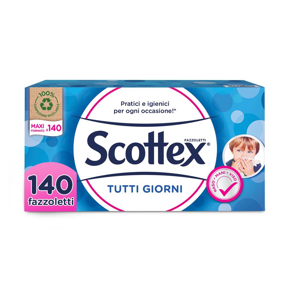 Scottex Tutti i Giorni Box Fazzoletti Box da 140 Fazzoletti, , large