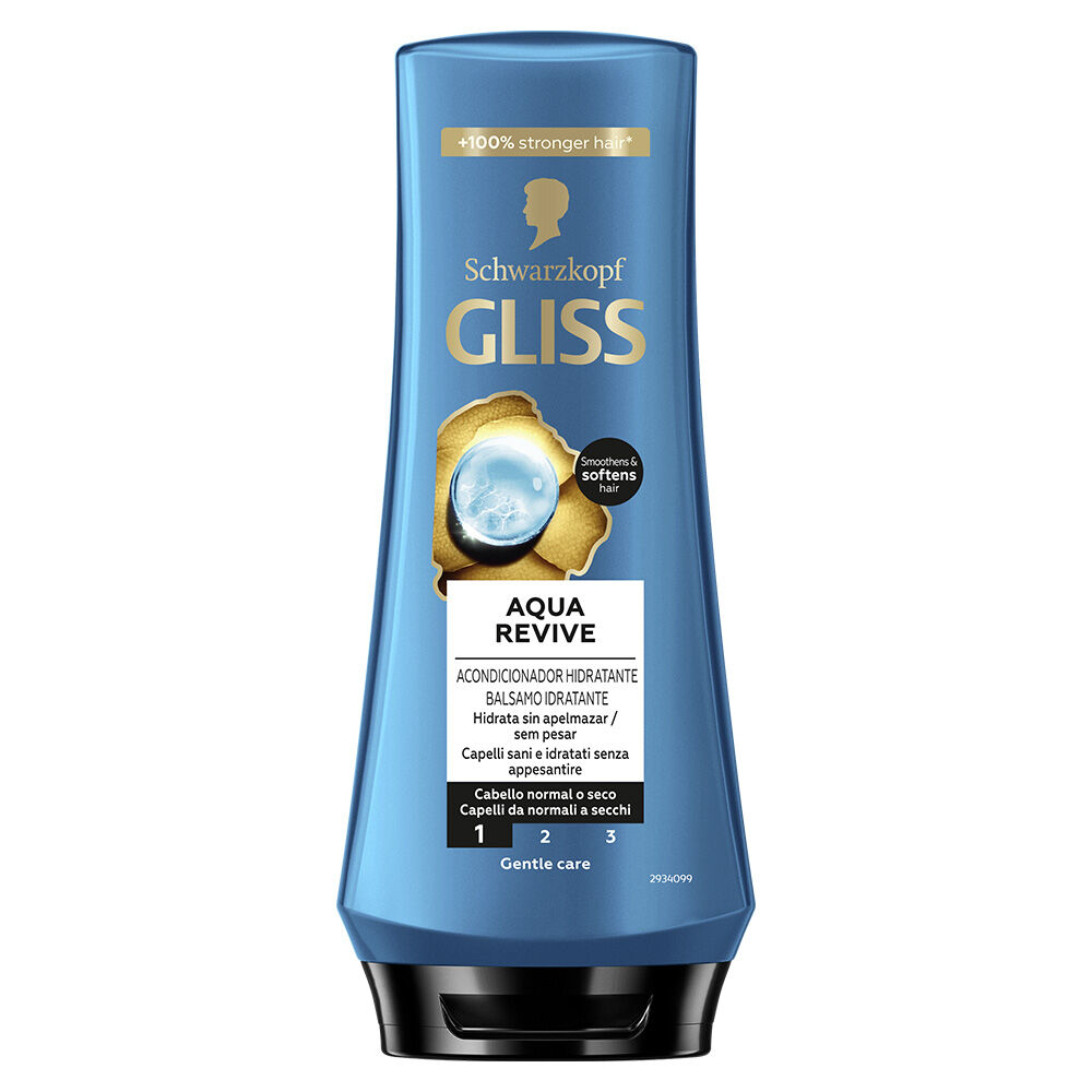 Gliss Hair Repair Aqua Revive Balsamo Idratante 200 ml, , large