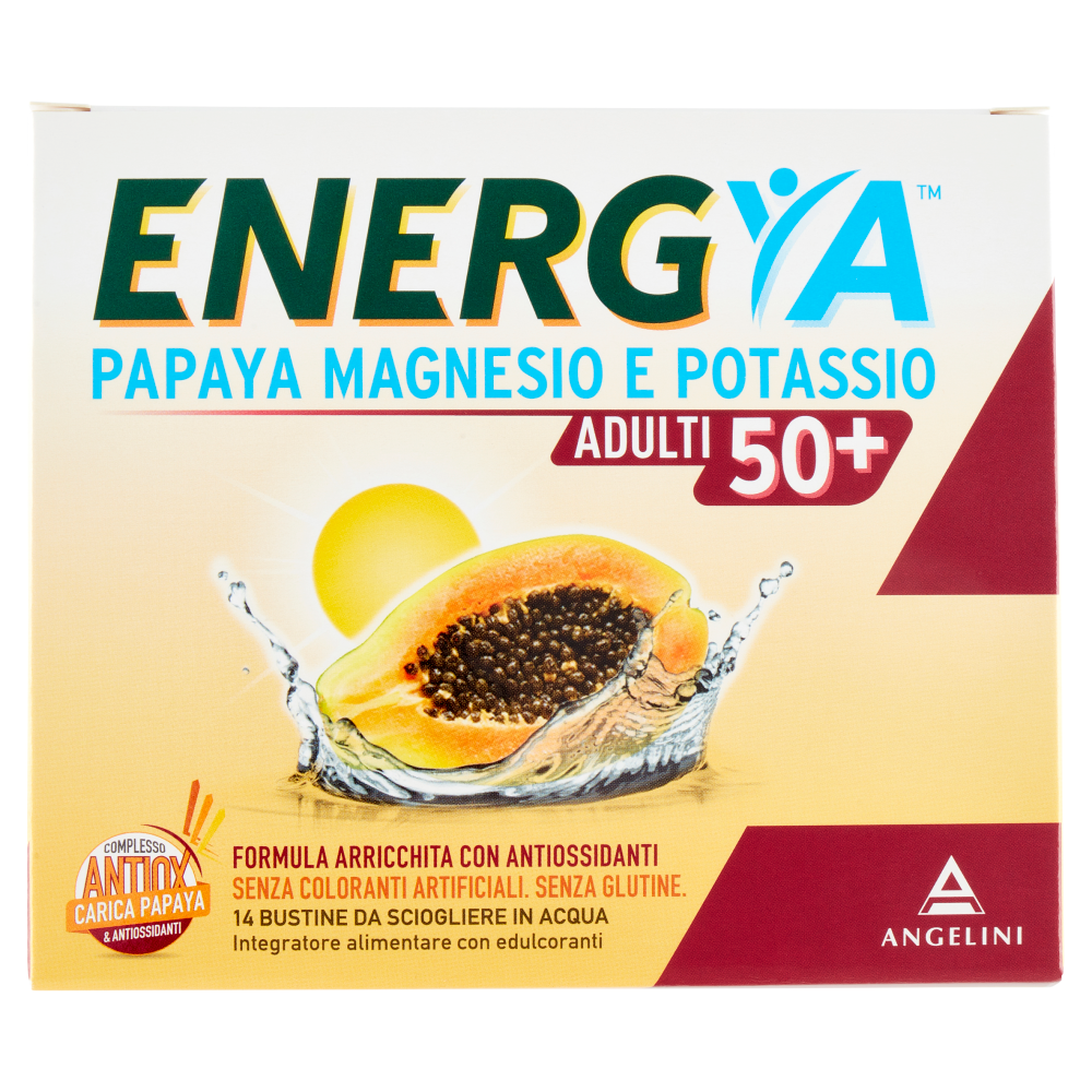 Energya Papaya Magnesio e Potassio Adulti 50+ 14 Buste, , large