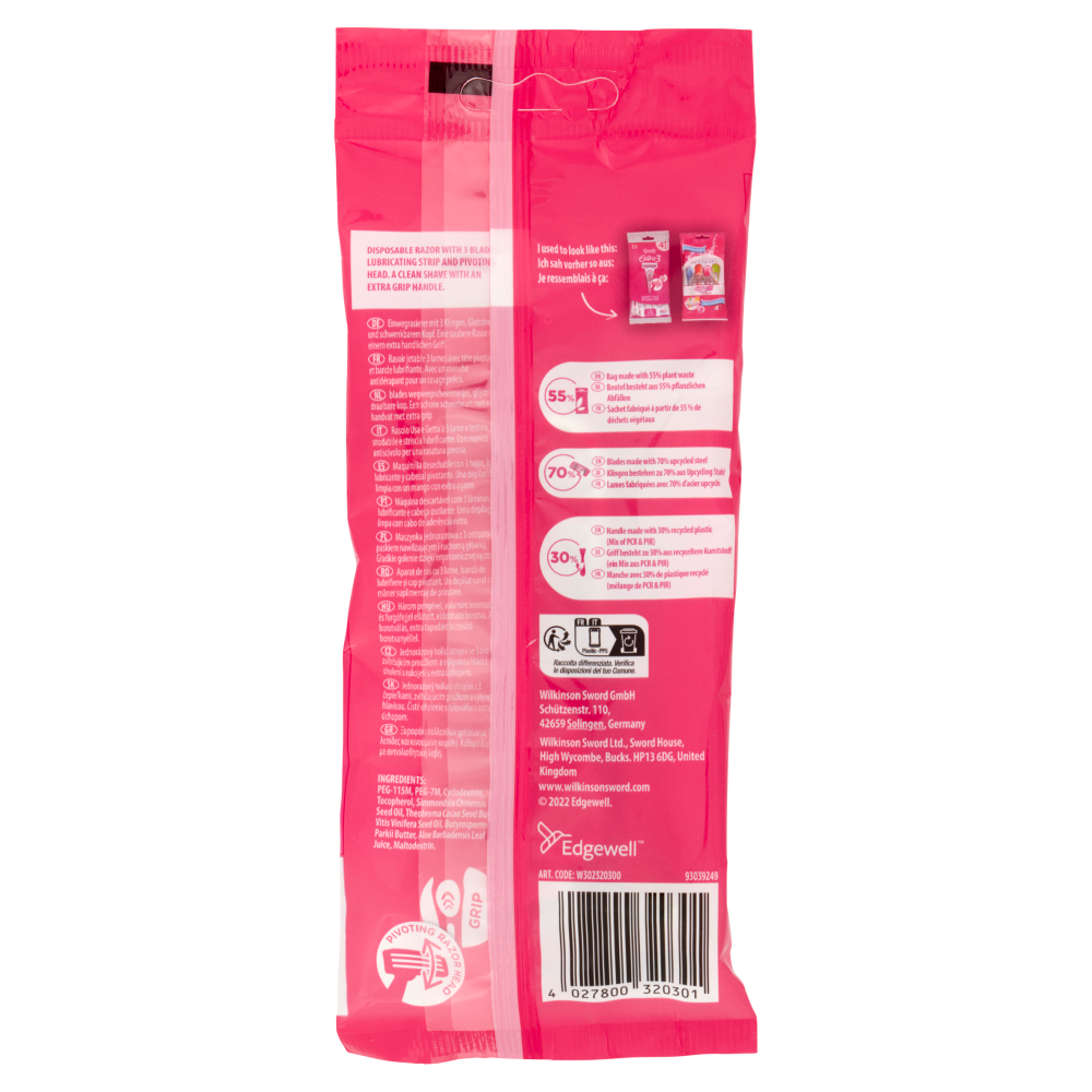 Wilkinson Sword My Intuition Extra 3 Essentials x4, , large