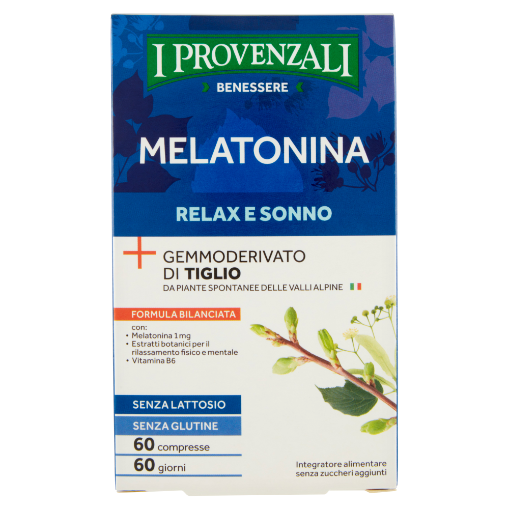 I Provenzali Benessere Melatonina Relax E Sonno 60 Compresse 10,8g, , large