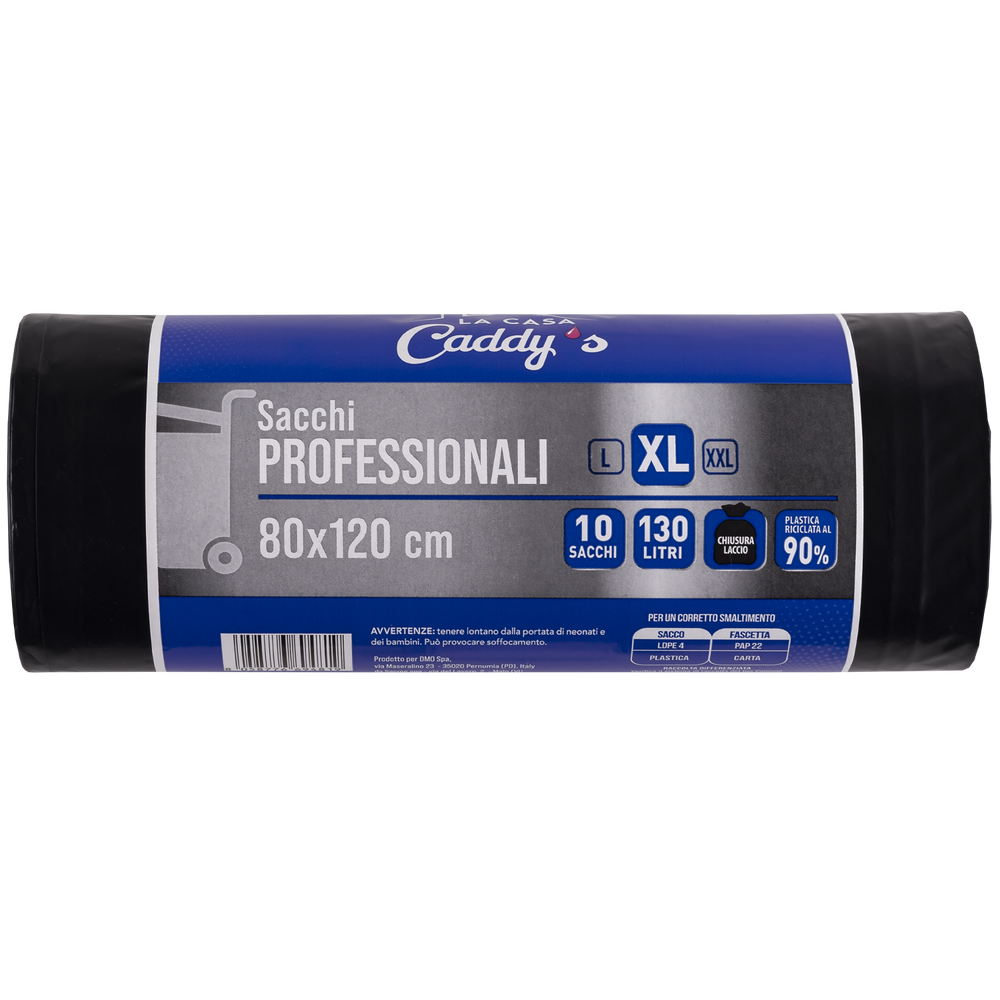 Caddy's Sacchi XL Nero 80x120 10 Pezzi, , large