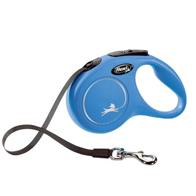 Flexi Guinzaglio New Classic Small Blu 5 mt