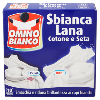 Omino Bianco Sbianca Lana Cotone e Seta 20 g 10 Pezzi