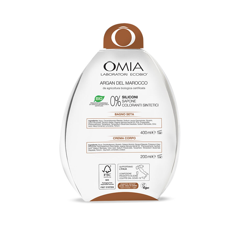 Omia Laboratories Argan Bagno 400 ml + Crema Corpo 200 ml, , large
