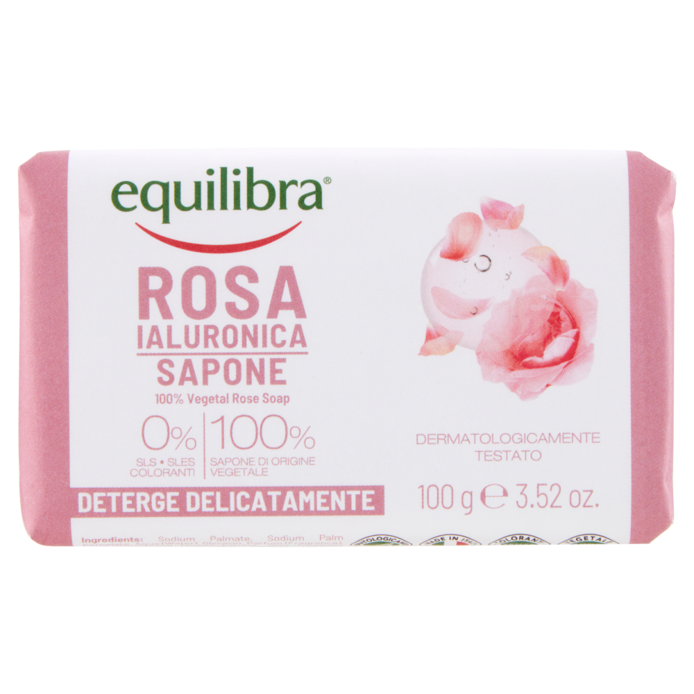 Equilibra Saponetta Vegetale Rosa 100g - -