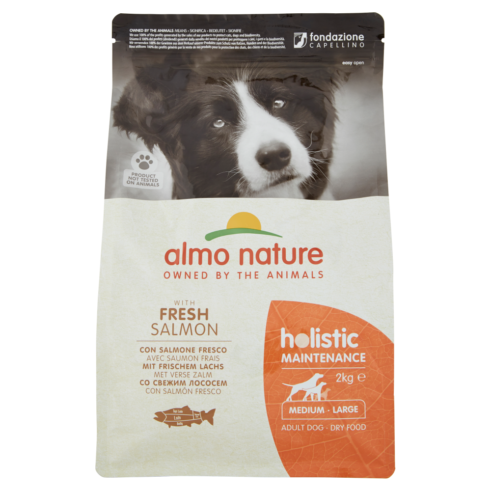 Almo Nature Maintenance Medium-Large Adult Dog con Salmone Fresco 2 kg - -