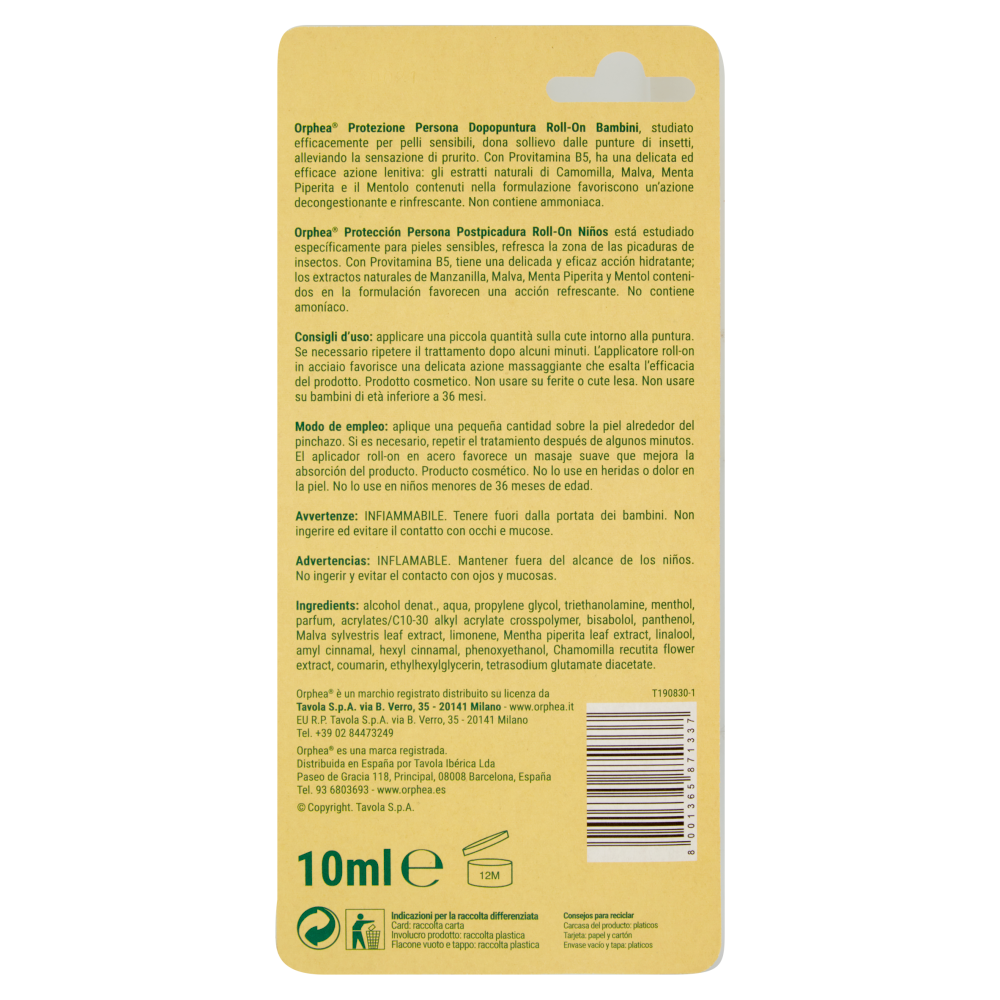 Orphea Dopopuntura Roll-On Bambini 10 ml, , large