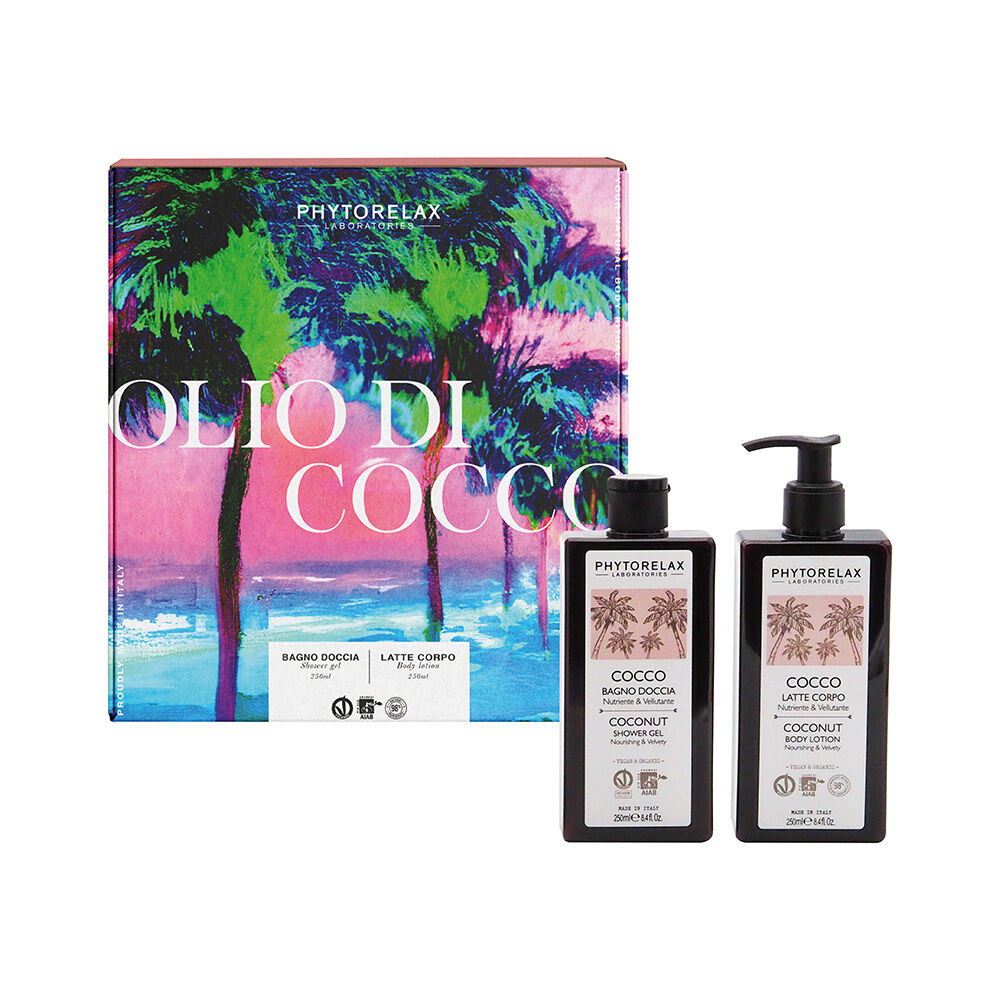 Phytorelax Cofanetto Cocco - Bagnodoccia 250 ml + Latte Corpo 250 ml - -