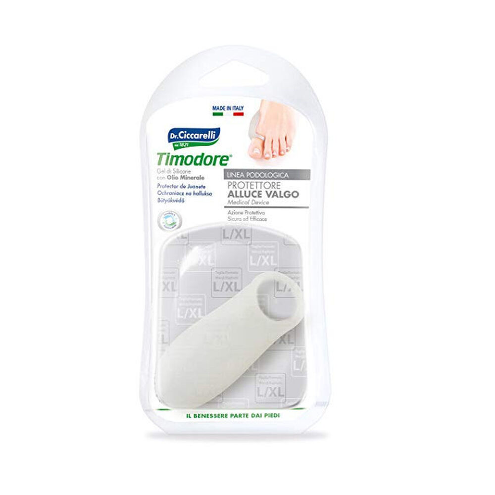 Timodore Protettore Alluce Valgo Gel di Silicone Taglia L/XL, , large