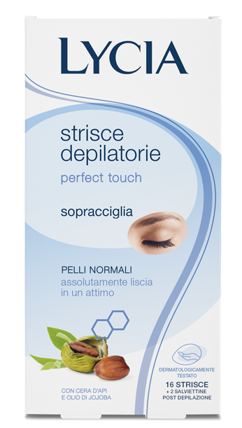 Lycia Perfect Touch Strisce Depilatorie Sopracciglia 16 Pezzi - -