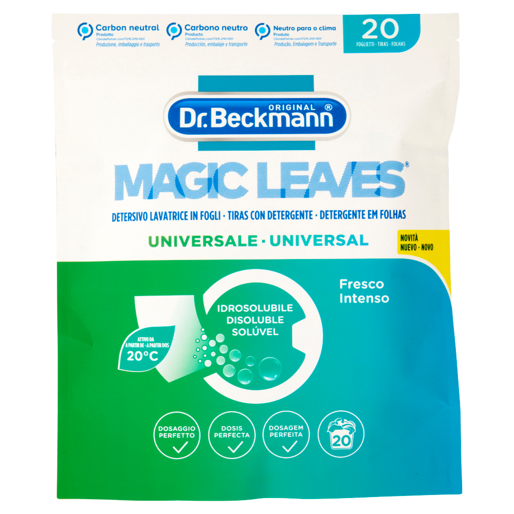 Dr. Beckmann Detersivo Lavatrice in Fogli Universale 20 pz, , large