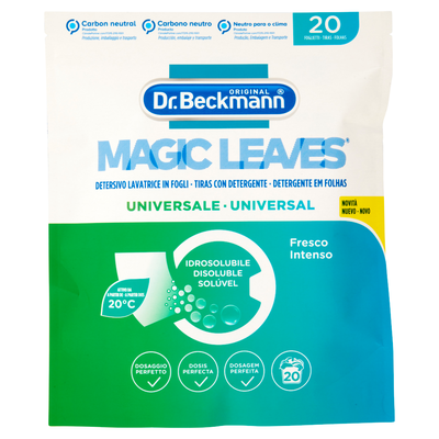 Dr. Beckmann Detersivo Lavatrice in Fogli Universale 20 pz