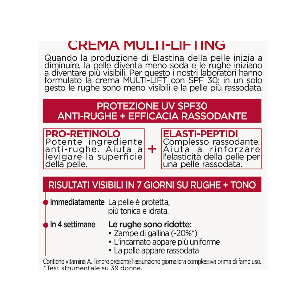 L'Oreal Paris Revitalift Trattamento Giorno SPF 30 Anti-Rughe + Extra-Rassodante 50 ml, , large