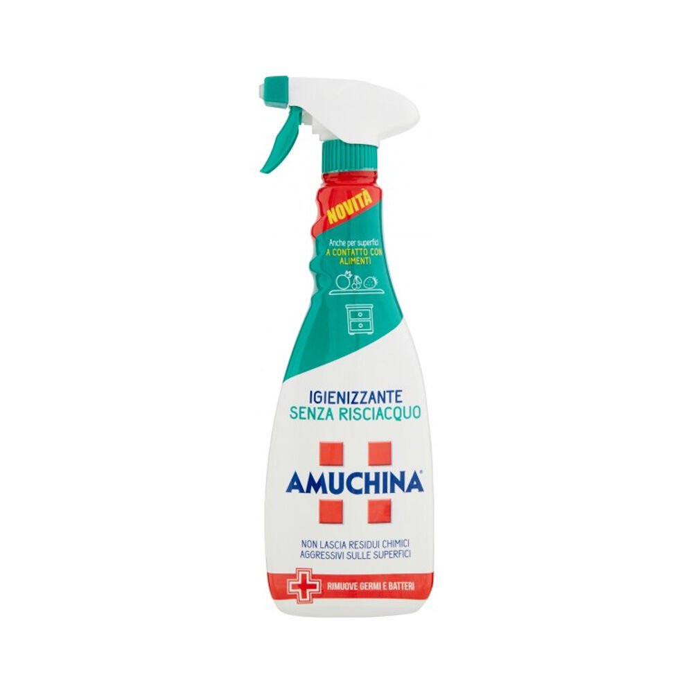 Amuchina Spray Igienizzante Senza Risciacquo per Superfici 750 ml - -