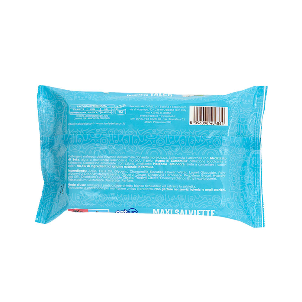 Petup Maxi Salviette con Talco 40 Pezzi, , large