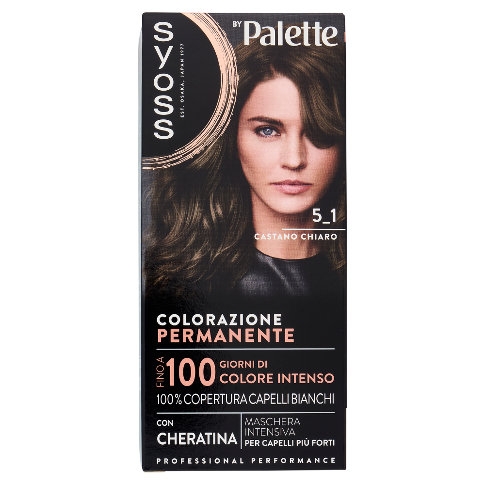 Syoss By Palette Colorazione Permanente 5.1 Castano Chiaro, , large