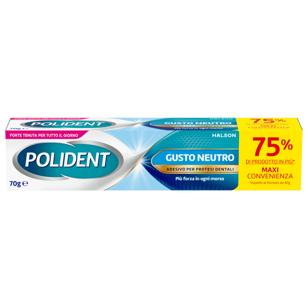 Polident Gusto Neutro Adesivo per Protesi Dentale 70 g, , large