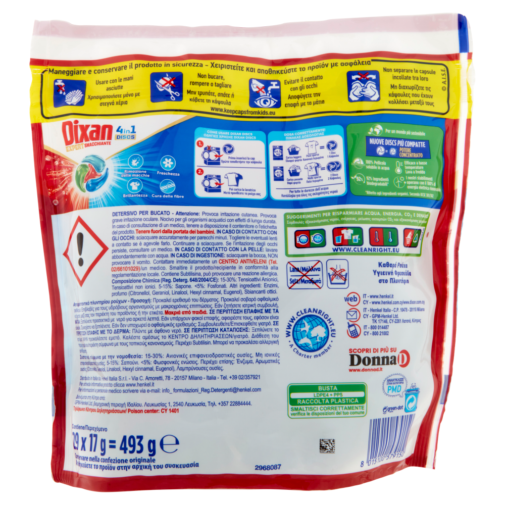 Dixan Discs Expert Smacchiante 29 Pz	, , large