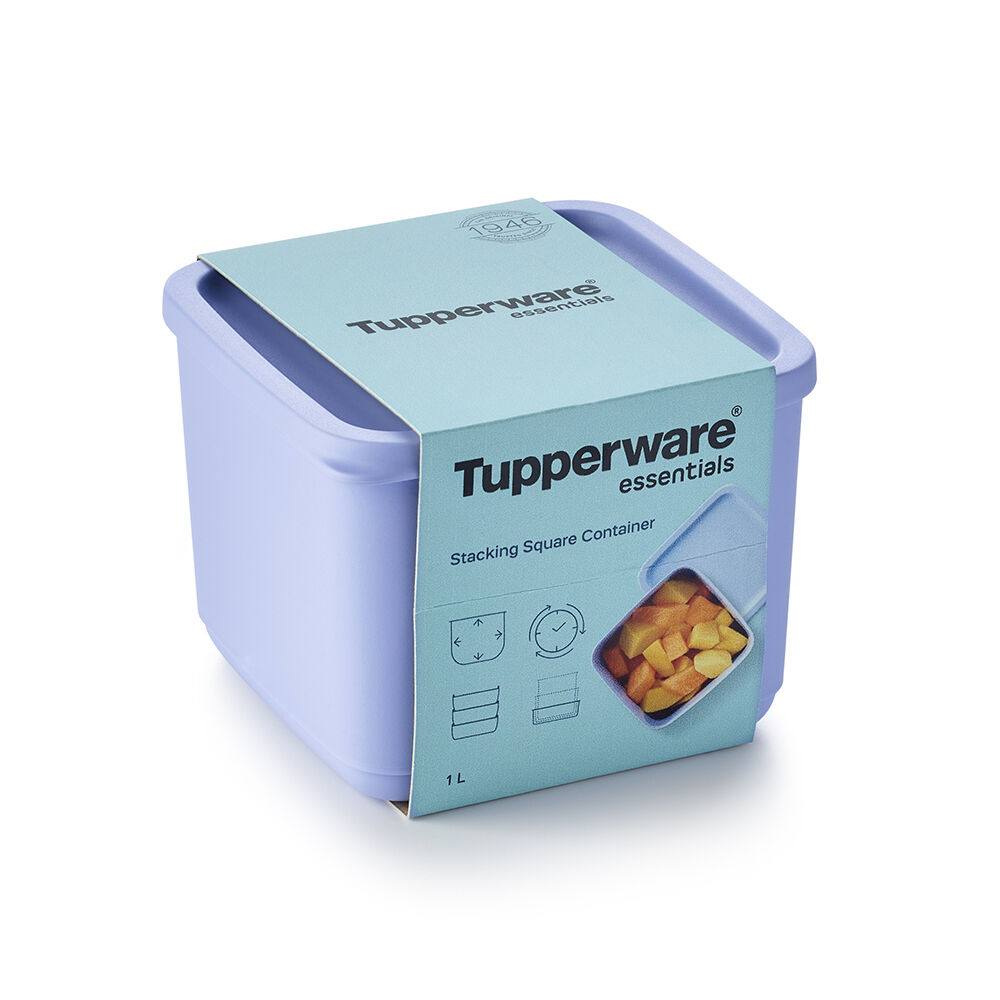 Tupperware Stacking Square Container 1 Litro, , large