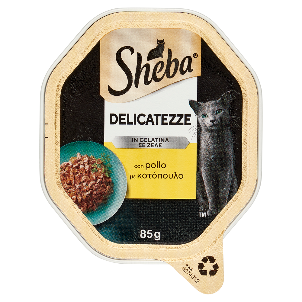 Sheba Cat Delicatezze in Gelatina Pollo 85 gr, , large