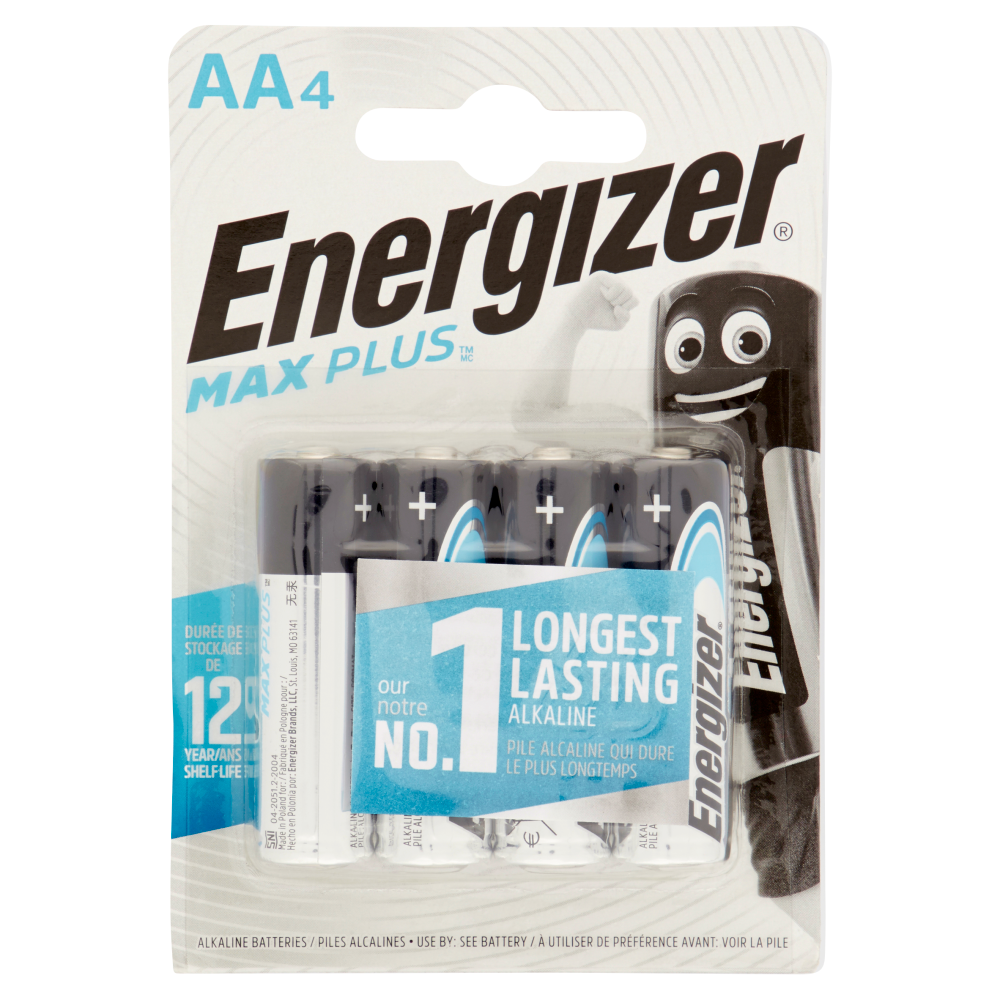 Energizer Max Plus AA4 4 Batterie - -