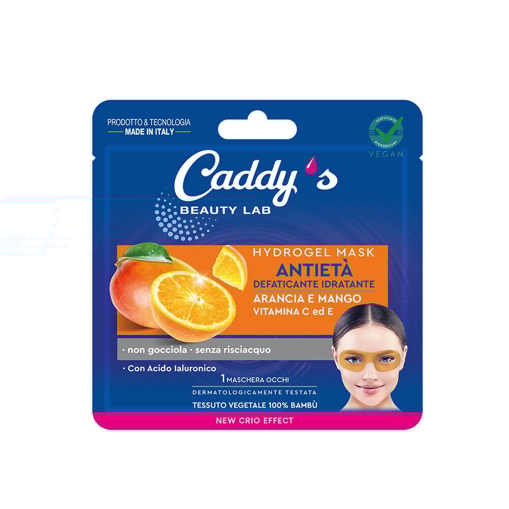 Caddy's Maschera Hydrogel Occhi Antiet&agrave; Arancia e Mango 1 Pezzo, , large