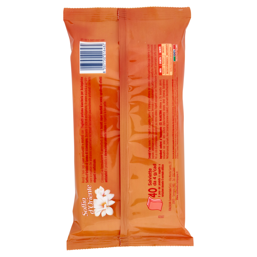 Spuma di Sciampagna Asciugatrice Soffio d'Oriente 40 x 4 g, , large
