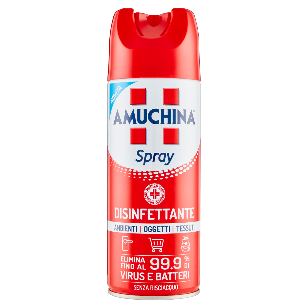 Amuchina Spray Disinfettante Ambienti Oggetti Tessuti 400 ml - -