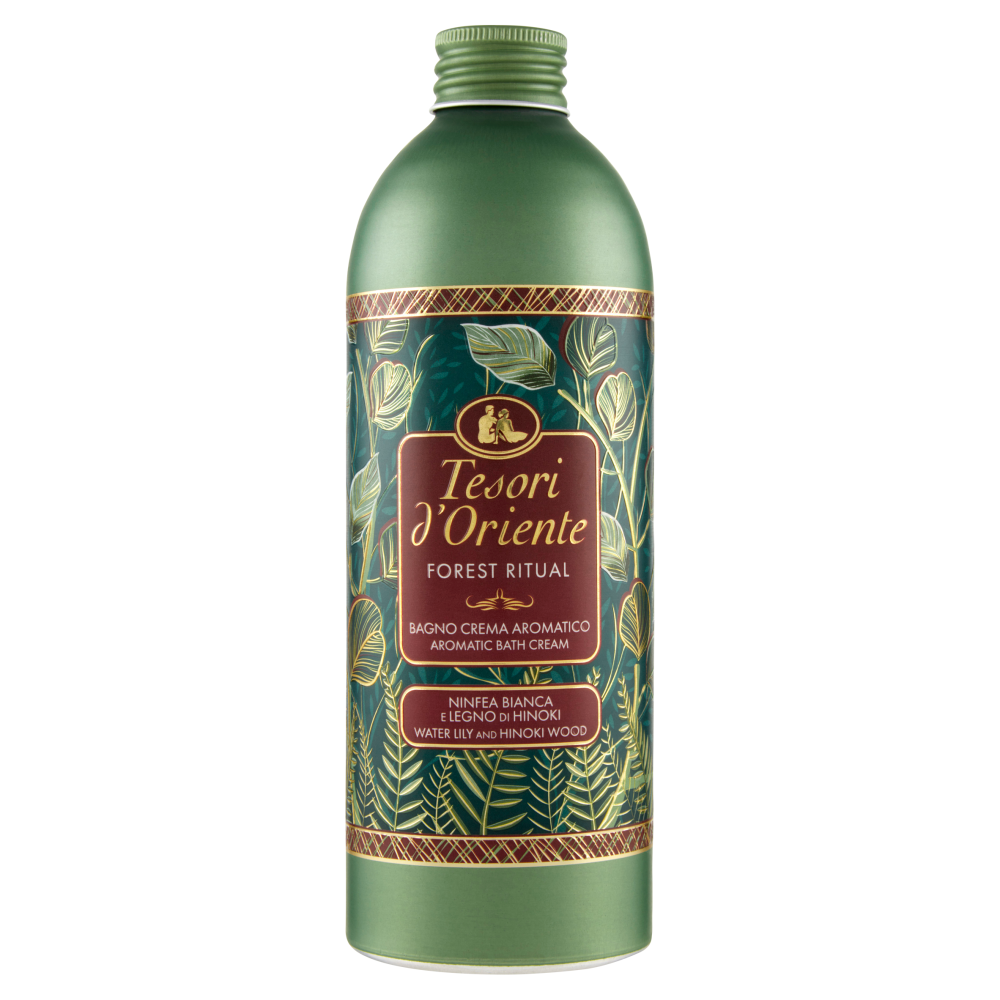 Tesori d'Oriente Forest Ritual Bagno Crema Aromatico Ninfea Bianca e Legno di Hinoki 500 ml, , large