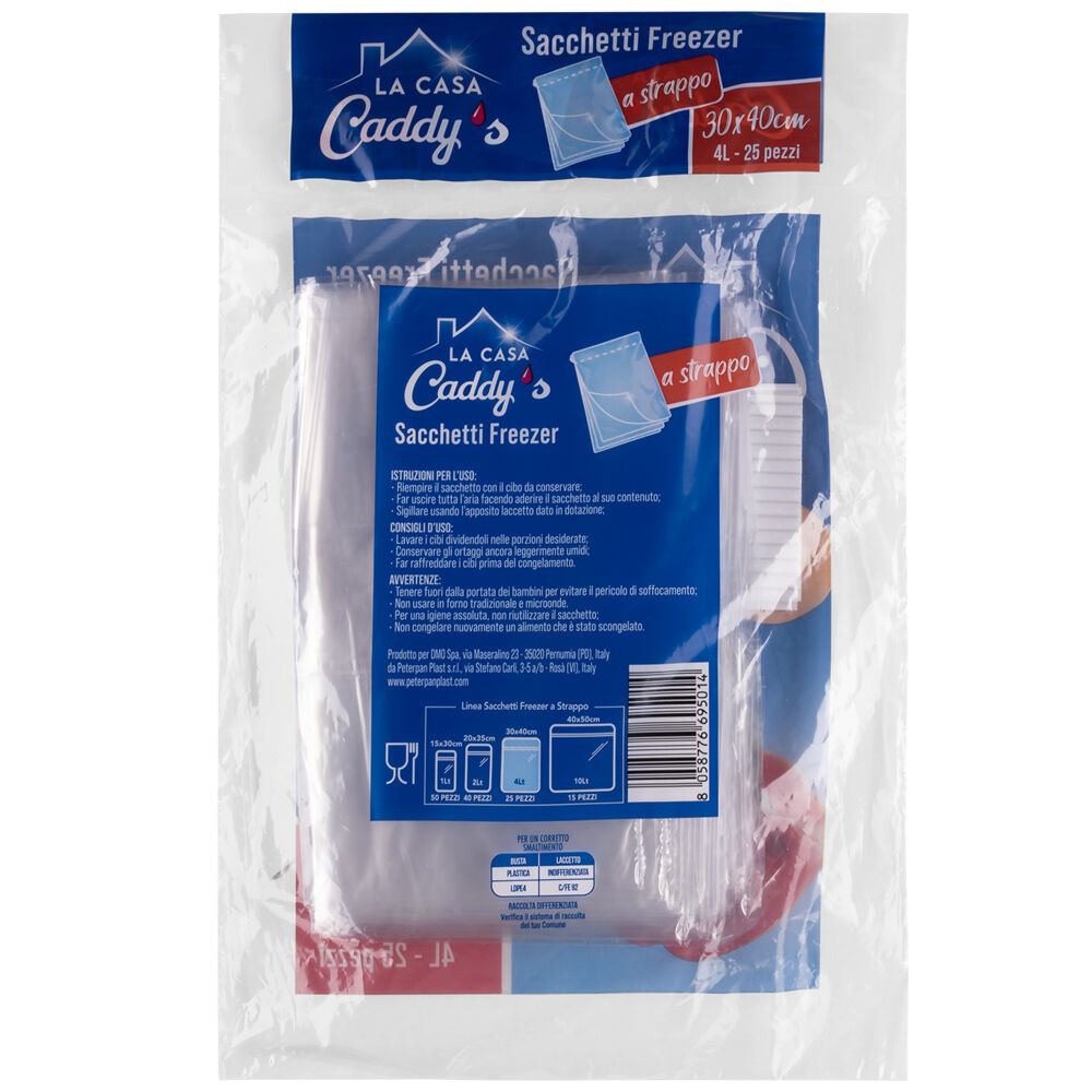 Caddy's Sacchetti Gelo a Strappo 30x40cm 25 Pezzi, , large