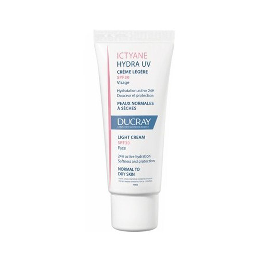 Ducray Ictyane Hydra UV Crema Viso Leggera Spf 30 40 ml, , large