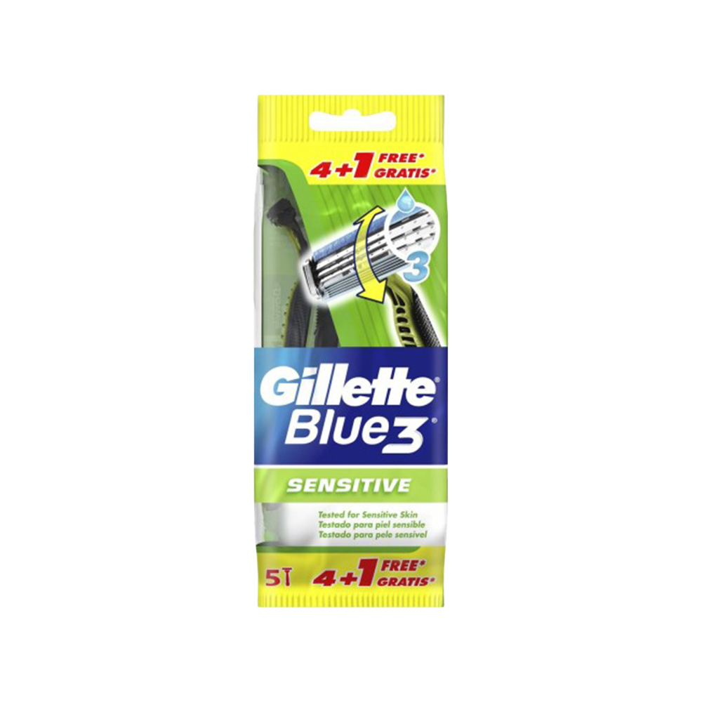 Gillette Blue3 Sensitive Rasoi Usa E Getta, 5 Pezzi - Immagine 8