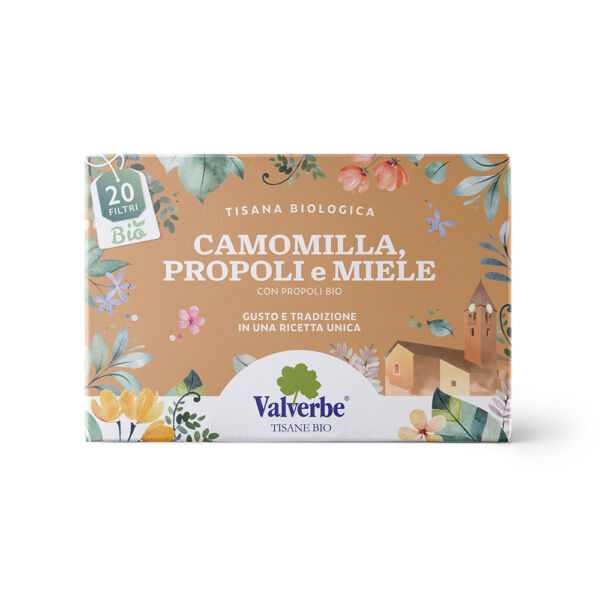 Valverbe Tisana Camomilla Propoli e Miele 20 Filtri - -