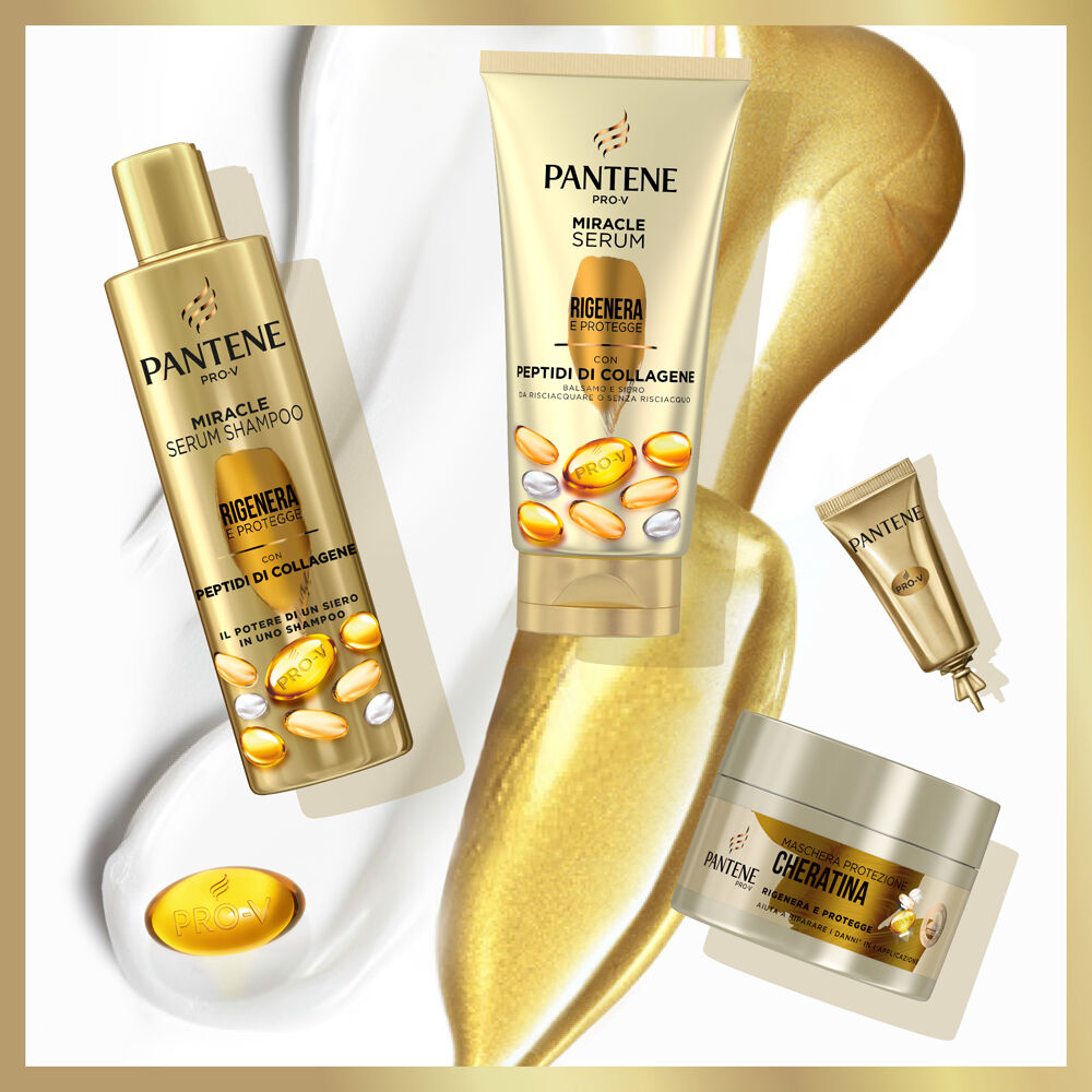 Pantene Pro-V Miracle Serum Shampoo Rigenera e Protegge, con Peptidi di Collagene 250 ml, , large