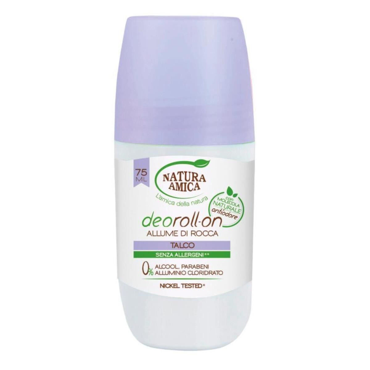 Natura Amica Talco Deodorante Roll -On 75Ml - --image